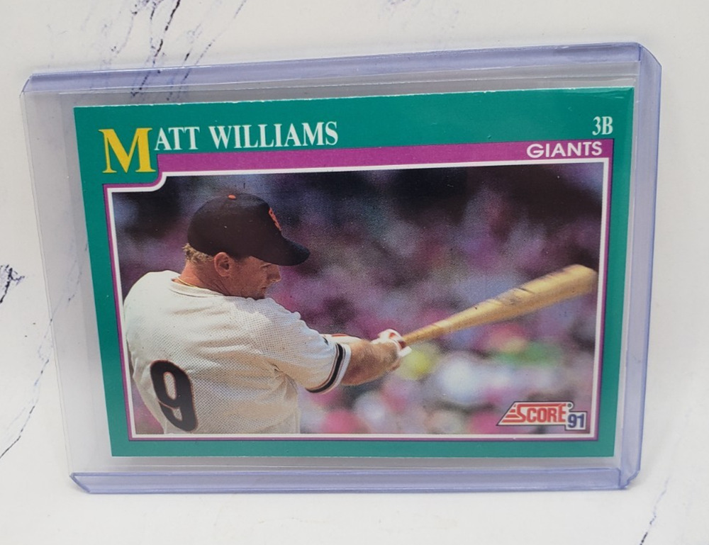 1991 Score Matt Williams San Francisco Giants Baseball Card
